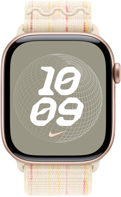 Ремінець Apple Nike Sport Loop для Apple Watch 46mm Starlight/Pink (MYJE3) - зображення 1