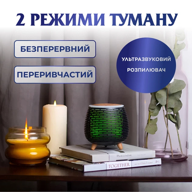 Увлажнитель воздуха Holdmay Aroma Diffuser 140ml Черный - изображение 4