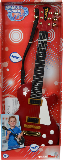 Электронная рок-гитара Simba 56 см Красная (6837110_red) – низкие цены ...