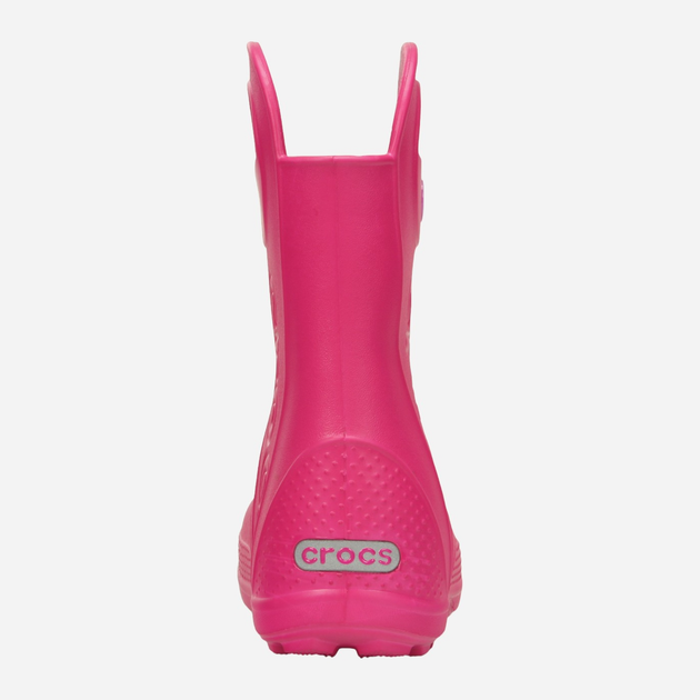 Kalosze dla dziewczynki wysokie Crocs Handle Rain Boot Kids 12803-6X0 29-30 (C12) Różowe (887350802443) - obraz 5