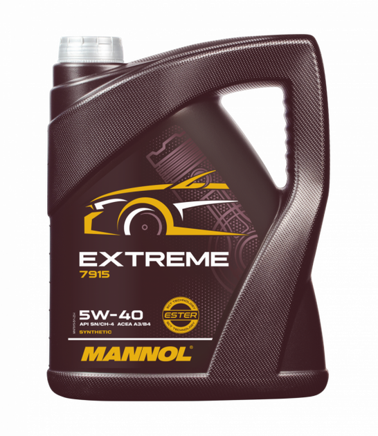 Олива моторна MANNOL Extreme 5W-40 5 л MN7915-5 - Фото 1 Олива моторна MANNOL Extreme 5W-40 5 л MN7915-5 - изображение 1