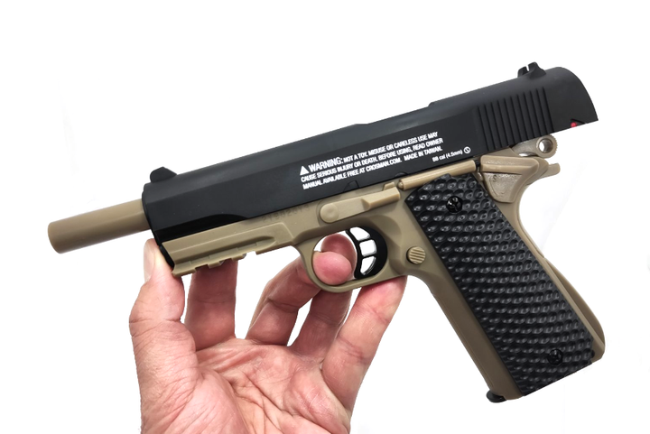 Пневматический пистолет пружиный Crosman Colt 1911 KIT - изображение 5