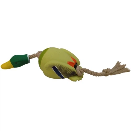 Игрушка Tatrapet Toys Fun для собак, латексная гусь с канатом, 43 см - Фото 1 Игрушка Tatrapet Toys Fun для собак, латексная гусь с канатом, 43 см - изображение 1