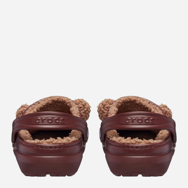 Дитячі крокси-сабо для хлопчика утеплені Crocs Classic Lined Iam Brown Bear Clog Kids T 210019-2FL 25-26 (C9) Коричневі (0196265758807) - зображення 3