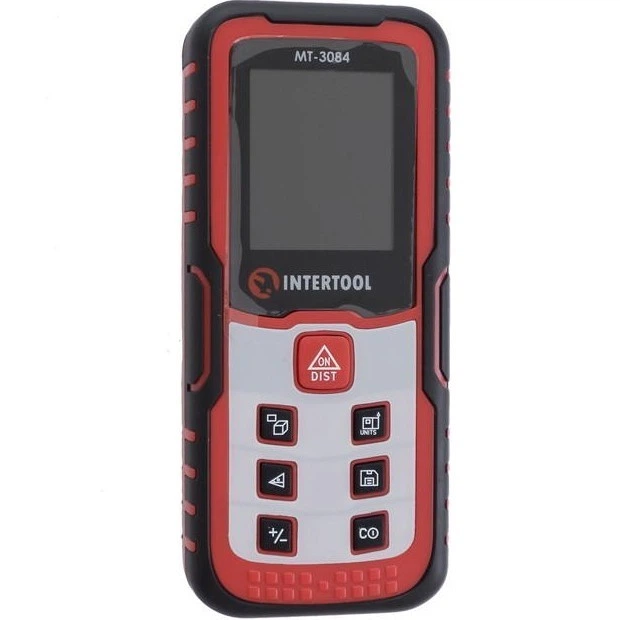 Дальномер лазерный Intertool 40 м точность +/- 2 мм память на 30 значений измерение углов цветной LCD дисплей (000068991) - изображение 2