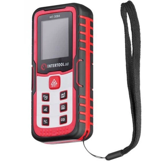 Дальномер лазерный Intertool 40 м точность +/- 2 мм память на 30 значений измерение углов цветной LCD дисплей (000068991) - изображение 4