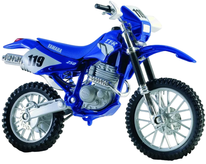 Металева модель мотоцикла Maisto Yamaha TT-R 250 з підставкою 1:18 (5907543770481) - зображення 1