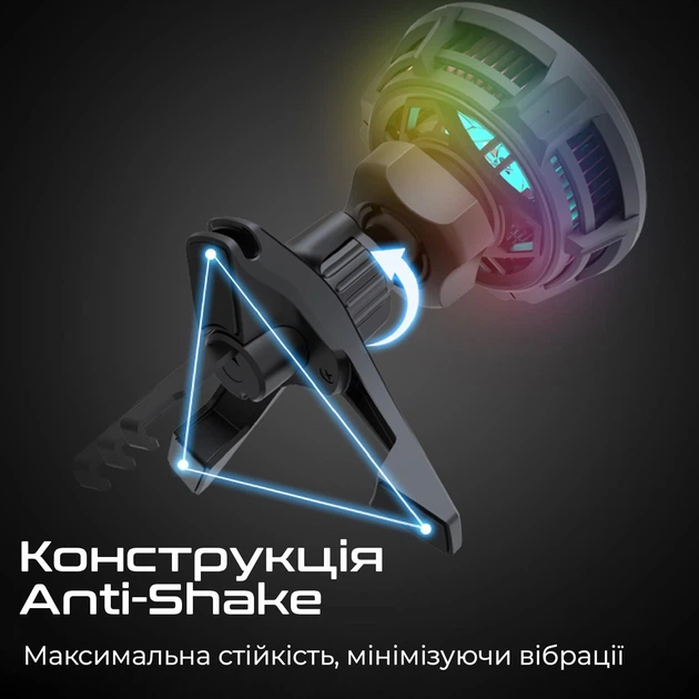 Автотримач для телефона магнітний з бездротовою зарядкою MagSafе Promate MagChill-Ga Black (magchill-ga) - Фото 5 Автотримач для телефона магнітний з бездротовою зарядкою MagSafе Promate MagChill-Ga Black (magchill-ga) - зображення 5