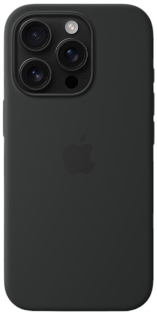 Etui Apple iPhone 16 Pro Silicone Case MagSafe Black (MYYJ3) - obraz 4