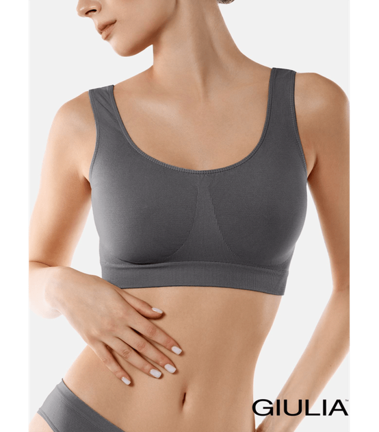 Топ з мікрофібри на широких бретельках - Giulia - TANK TOP - S/M - Poppy seed - Фото 1 Топ з мікрофібри на широких бретельках - Giulia - TANK TOP - S/M - Poppy seed - зображення 1