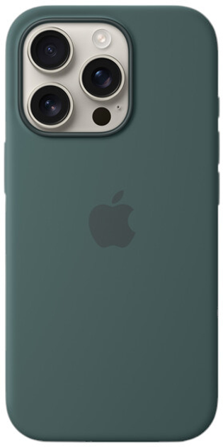 Чохол Apple iPhone 16 Pro Silicone Case MagSafe Lake Green (MYYR3) - зображення 1