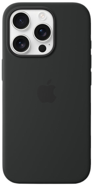 Etui Apple iPhone 16 Pro Max Silicone Case MagSafe Black (MYYT3) - obraz 3