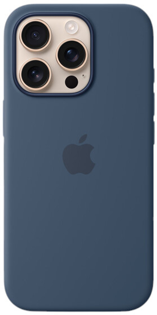 Etui Apple iPhone 16 Pro Max Silicone Case MagSafe Denim (MYYU3) - obraz 4