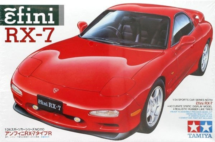 Модель автомобіля для склеювання Tamiya Efini RX-7+ 1:24 (4950344992164) - зображення 1