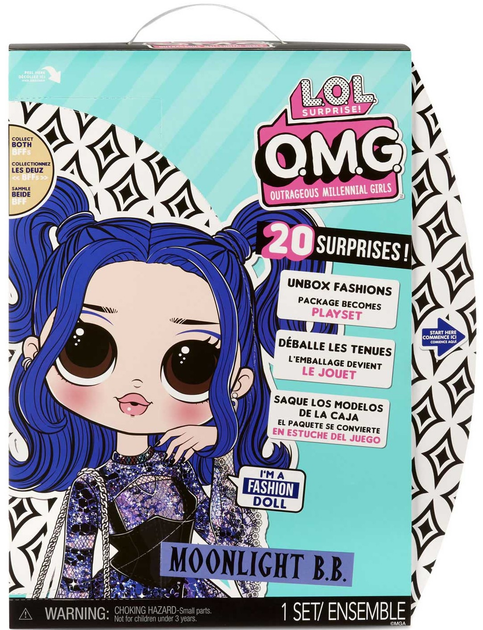 Lalka MGA L.O.L. Surprise OMG Doll Series 4.5 Moonlight B.B. 23 cm (0035051572794) - obraz 1