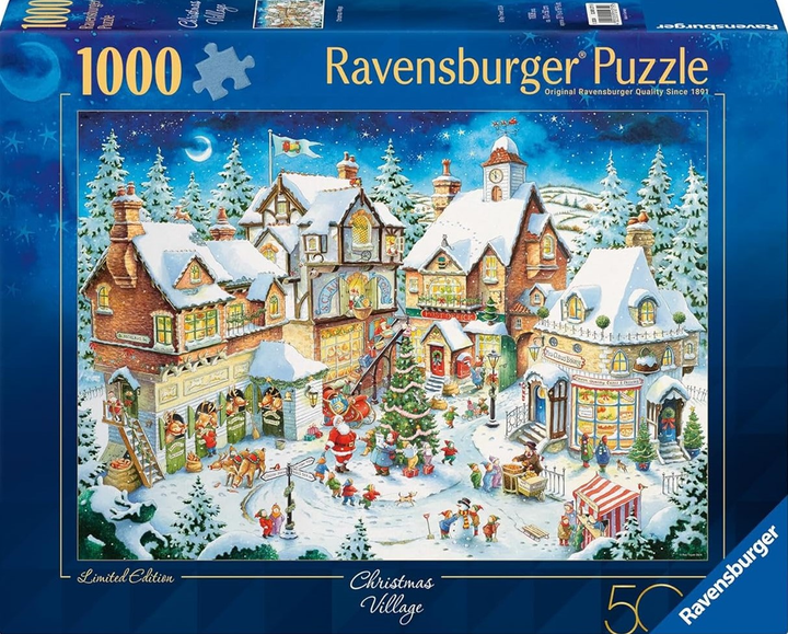 Puzzle Ravensburger Białe święta 50 urodziny 70 x 50 cm 1000 elementów (4005555012719) - obraz 1