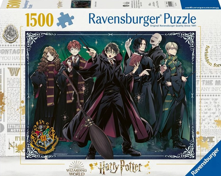 Puzzle Ravensburger 1500 Harry Potter 80 x 60 cm 1500 elementów (4005555012221) - obraz 1