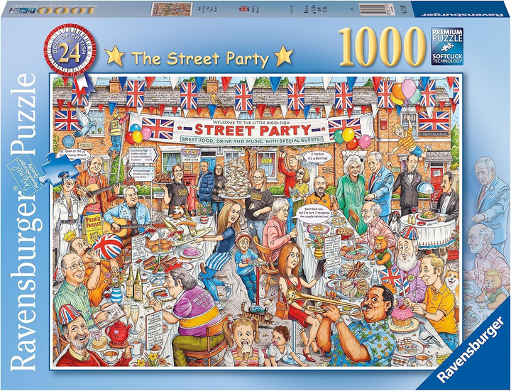 Puzzle Ravensburger Street party 70 x 50 cm 1000 elementów (4005555011750) - obraz 1