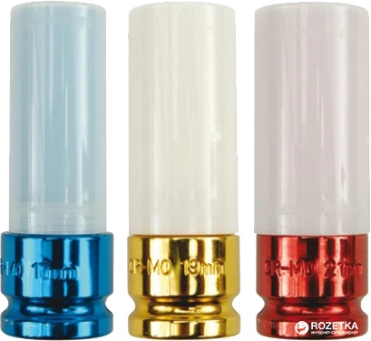 Zestaw nasadek YATO do felg aluminiowych 1/2" 17, 19, 21 mm (YT-1056)   - obraz 2