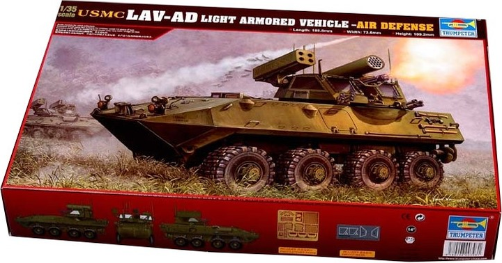 Model do sklejania Trumpeter USMC LAV-AD Light Armored Vehicle - Air Defense 1:35 (9580208003931) - obraz 1