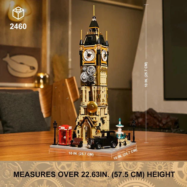 Конструктор Pantasy Original - Steampunk Парк Часовая башня в стиле стимпанк 2788 деталей (6973817321634) - изображение 2