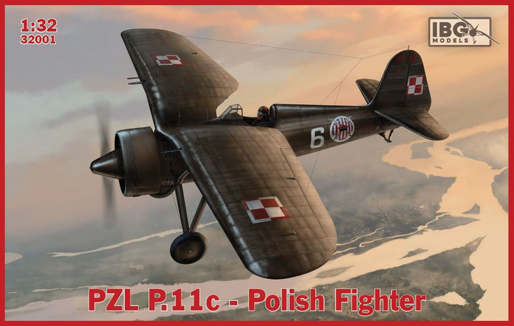 Модель для склеювання IBG Models PZL P.11c Polish Fighter 1:32 (5907747901537) - зображення 1