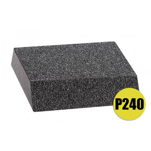 Губка абразивна шліфувальна Kussner P240 125x90x25 - зображення 1