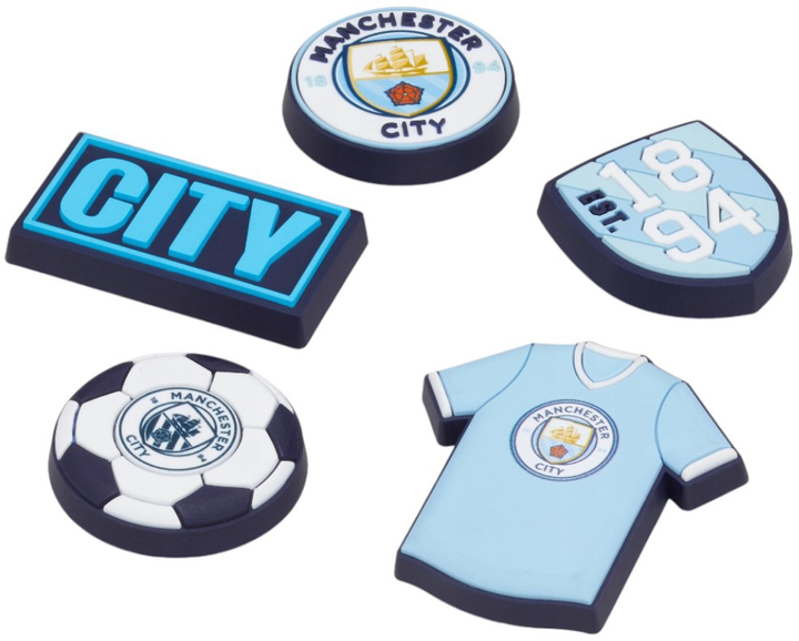 Przypinki jibbitz Crocs Manchester City 5 szt Wielokolorowe (0196265422395) - obraz 2