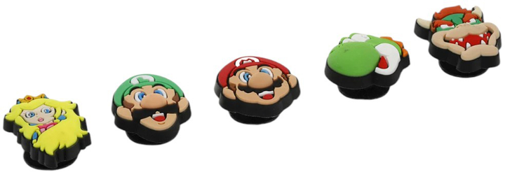 Przypinki jibbitz Crocs Super Mario 10007701 5 szt Wielokolorowe (0191448540316) - obraz 2