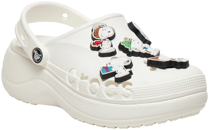 Джибітси Crocs Peanuts 10011466 5 шт Білі (0196265356751) - зображення 2