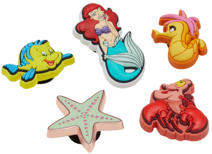 Przypinki jibbitz Crocs Princess Ariel 10013197 5 szt Wielokolorowe (0196265690367) - obraz 1