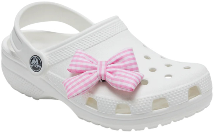 Джибітс Crocs Checkerboard Bow 10013388 Рожевий (0196265644810) - зображення 3