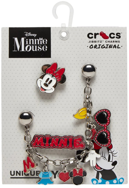 Przypinki do butów Crocs Jibbitz Minnie Elevated 10013563 5 szt Wielokolorowe (0196265645466) - obraz 3