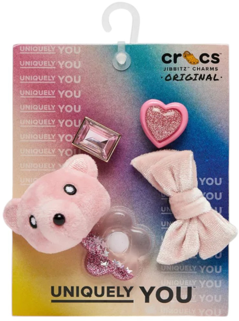 Przypinki do butów Crocs Jibbitz Positively Pink Mix 10013710 5 szt Różowe (0196265835492) - obraz 3