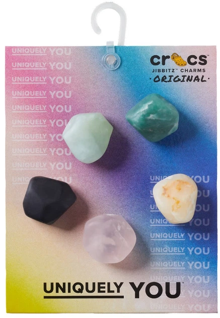 Przypinki do butów Crocs Jibbitz Marble Rocks 10013720 5 szt Wielokolorowe (0196265835515) - obraz 4