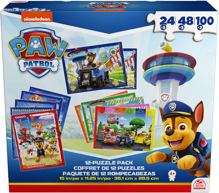 Puzzle Spin Master Psi Patrol 12 w 1 6066856 (0778988462096) - obraz 1