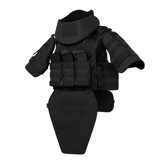 Бронекостюм TAG Level Ukrarmor II (Tactical Armored Gear). Класс защиты - 2. Чорний Универсальный M-XXL (регулируется сзади и на плечах) - изображение 1