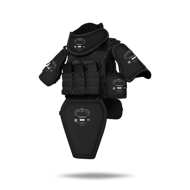 Бронекостюм TAG Level Ukrarmor II (Tactical Armored Gear). Класс защиты - 2. Чорний Универсальный M-XXL (регулируется сзади и на плечах) - изображение 2