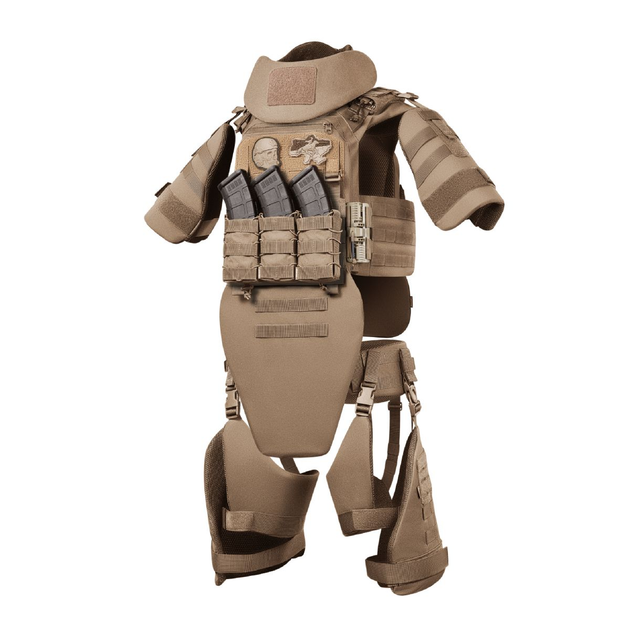 Бронекостюм TAG Pro Ukrarmor Level II (Tactical Armored Gear). Класс защиты – 2. Койот Универсальный M-XXL (регулируется сзади и на плечах) - изображение 1