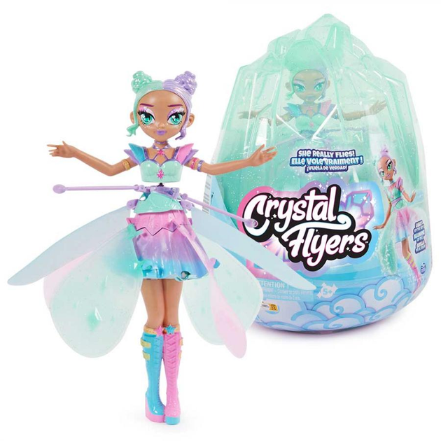 Zabawka interaktywna Spin Master Lalka Hatchimals Pixies Crystal Flyers Wróżka latająca 6067590 (0778988488157) - obraz 2