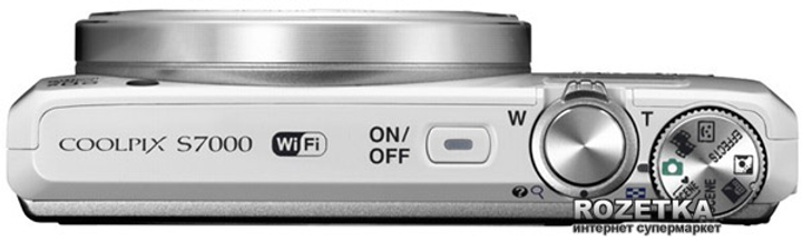 Фотоаппарат Nikon Coolpix S7000 White (VNA801E1) купить на