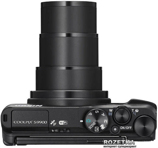 Фотоаппарат Nikon Coolpix S9900 Black (VNA790E1) купить на ROZETKA