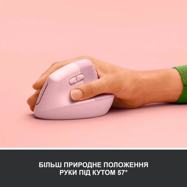 Миша Logitech Lift Vertical Ergonomic Wireless/tooth (910-006478)[78515] - зображення 3
