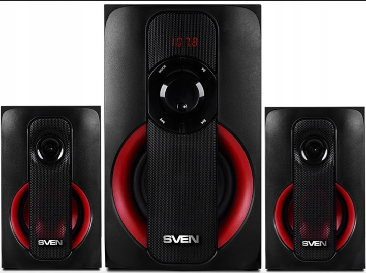 Мультимедийная акустика Sven MS-304 2.1 - Фото 2 Мультимедийная акустика Sven MS-304 2.1 - изображение 2