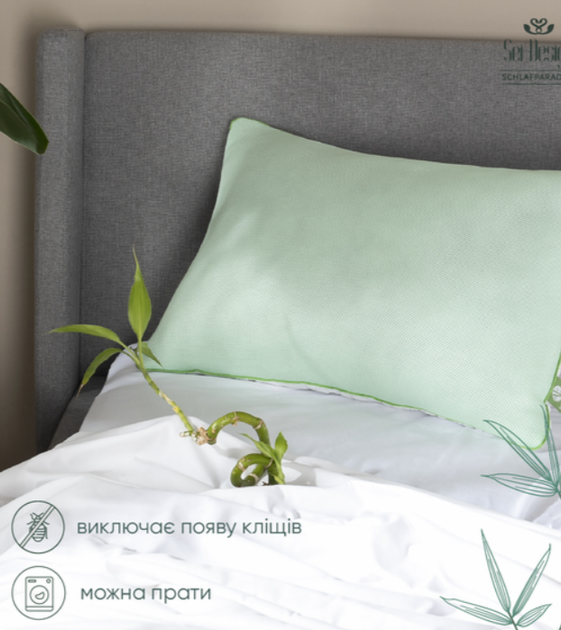 Подушка SEI DESIGN Бамбук 50х70 см белая - изображение 5
