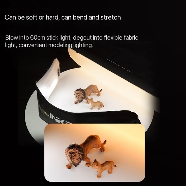 Гибкий LED видеосвет для фото-видео съемки INKEE GC12 Air Light - изображение 5
