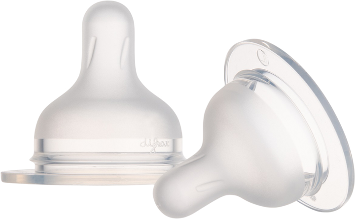 Соска силіконова Canpol babies до пляшечки S-Shape L середня 2 шт (59/893) - зображення 1