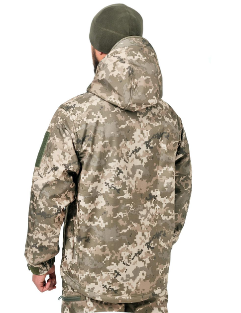 Тактична куртка WinTac Soft Shell Viking MM14 Світлий 2XL піскель - изображение 2