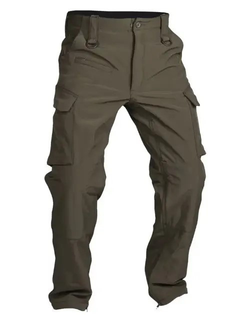 Штани Mil-Tec Softshell Explorer зимові водонепроникні Olive 11360001 L - зображення 1