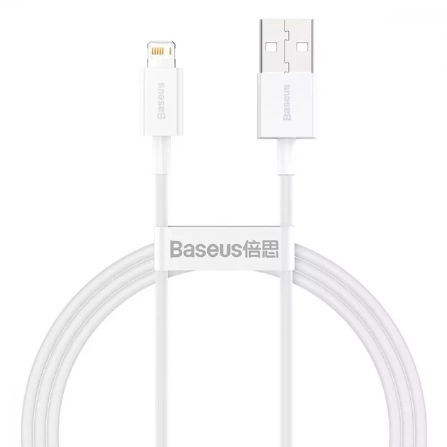 Кабель Baseus Superior Series Fast Charging Lightning 2.4A (1m) White - изображение 2